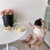 Korean-Style Portable Baby High Chair with Safety Harness