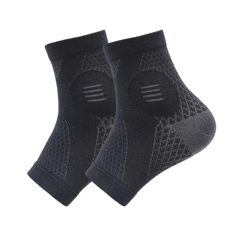 1PAIR sports compression socks, ankle protective cover, pressure socks, ankle pressure socks, sports socks L/XL чёрный