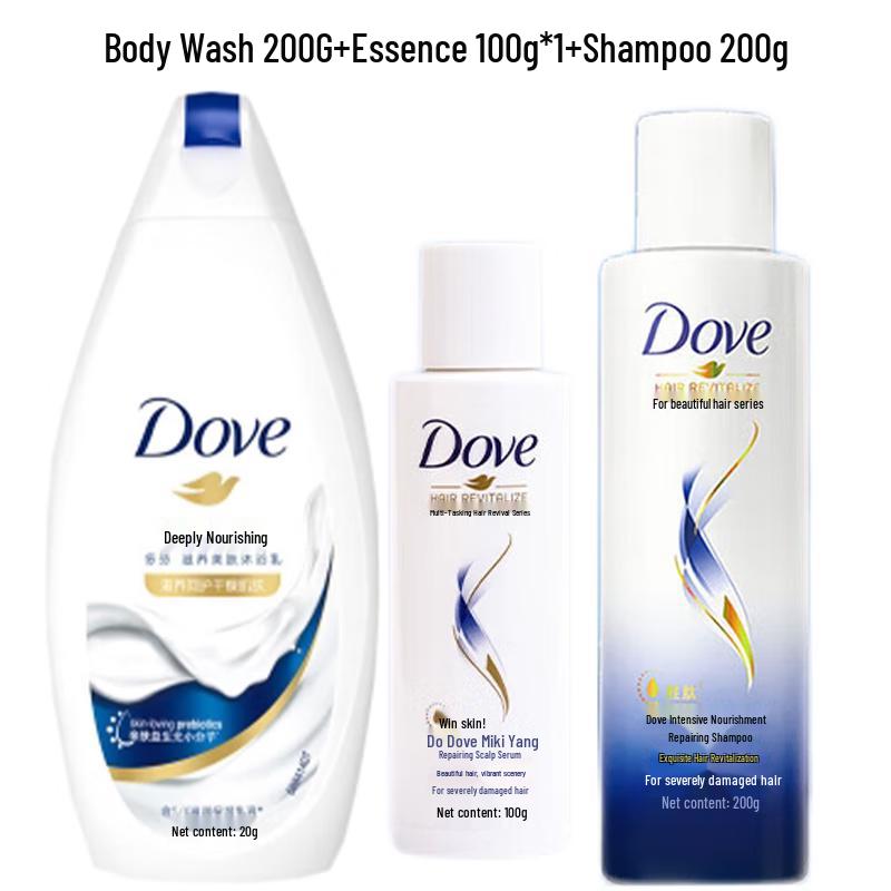 Dove Deeply Nourishing Bath & Hair Care Set