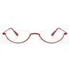 Retro Ultra-light Metal Half Frame Reading Glasses Portable Men Women Readers Optical Spectacle Small Frame Eyeglass