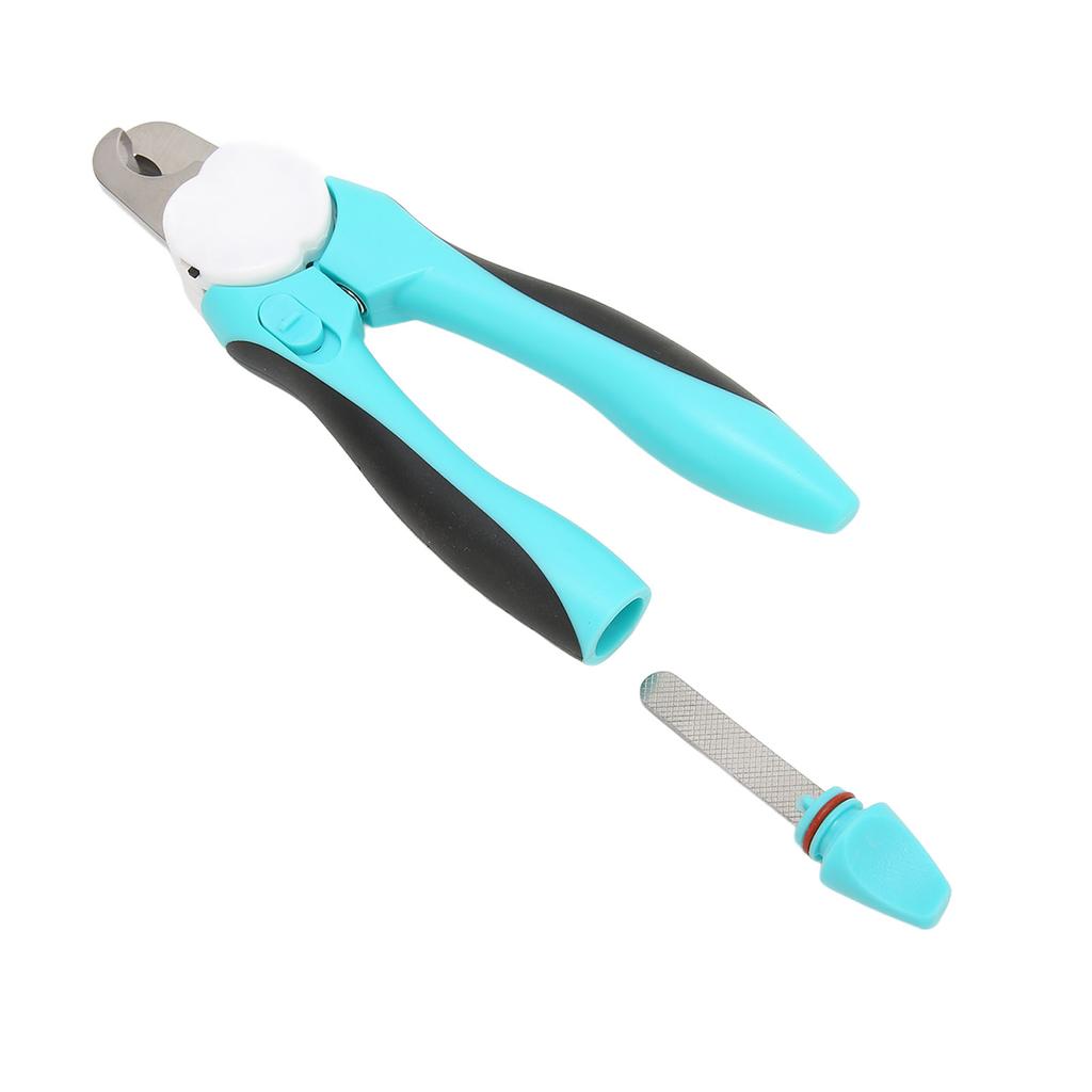 LED Tiernagelknipser Edelstahl Ergonomisch Rutschfest Hundenagelknipser und Trimmer für Kleine Hunde Haustiere