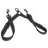 2 Dog Leash Black Nylon 360 Degree Swivel Reflective Dual Dog Walking Leash for Dog Outdoor Activity
