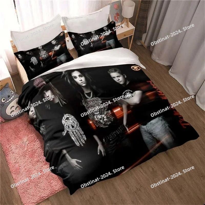 New Tokio Hotel Bedding Set 3D Printing Fashion Rock Band Home Decoration Boy Girl King Size Bedding Set Quilt Cover Pillowcase