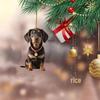 Handsome Acrylic Puppy Pendant: Car Decor, Keychain, Bag Accessory