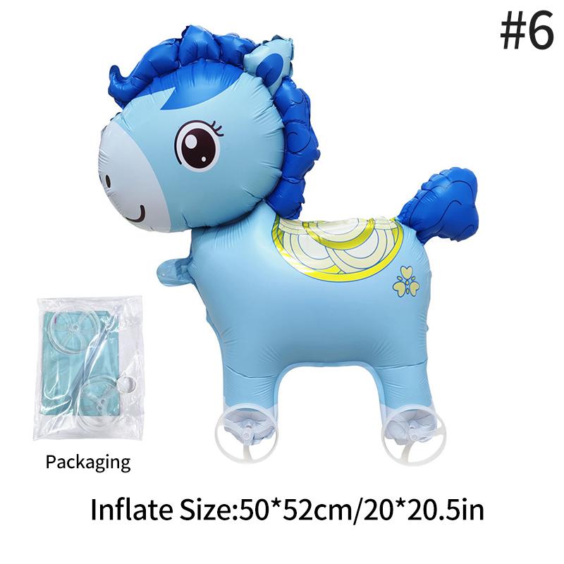 Aluminum Film Creative Pet Pet Balloons Rabbit Dog Cat Balloons Walking-With-Wheels Baby Shower Birthday Party Easter Balloons