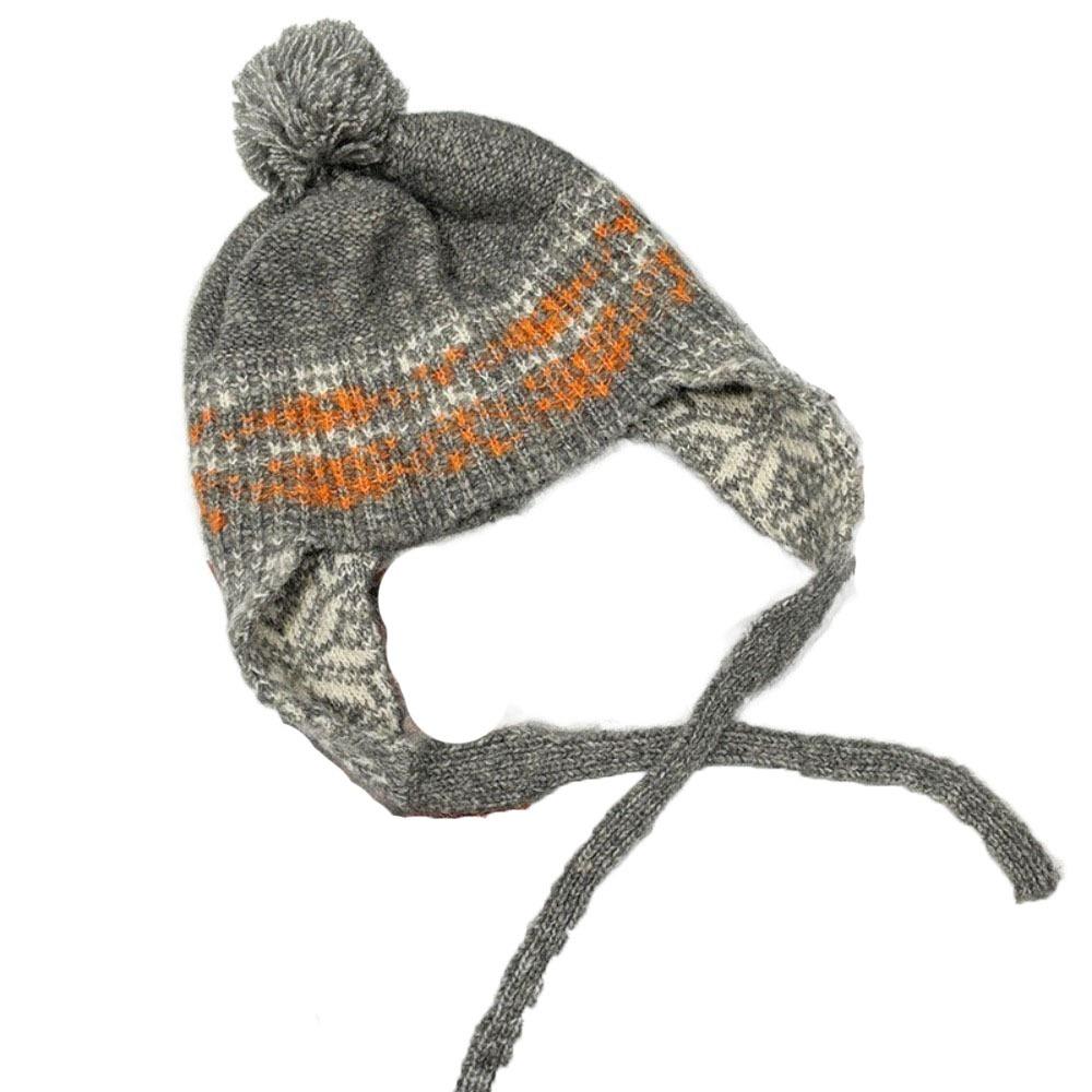

Jacquard Knitted Beanies Caps Weave Women Wool Cap Cute Ear Protection Cap Women серый