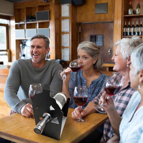 Muskulös Man Vinställ Kreativ Rolig Vuxen Bordsdekoration Fristående Vinställ för Kök Hemmabar