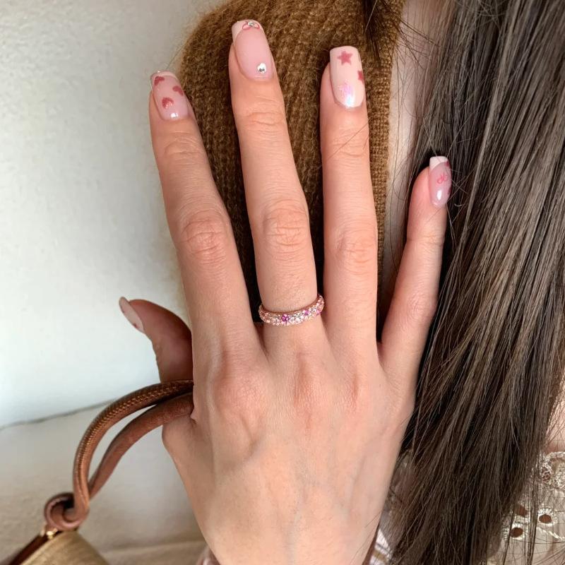 Pink Gorgeous Inspired Adjustable Ring For Women With Unique Geometric Style Perfect For Fashion Forward Summer Outfits In 2024
