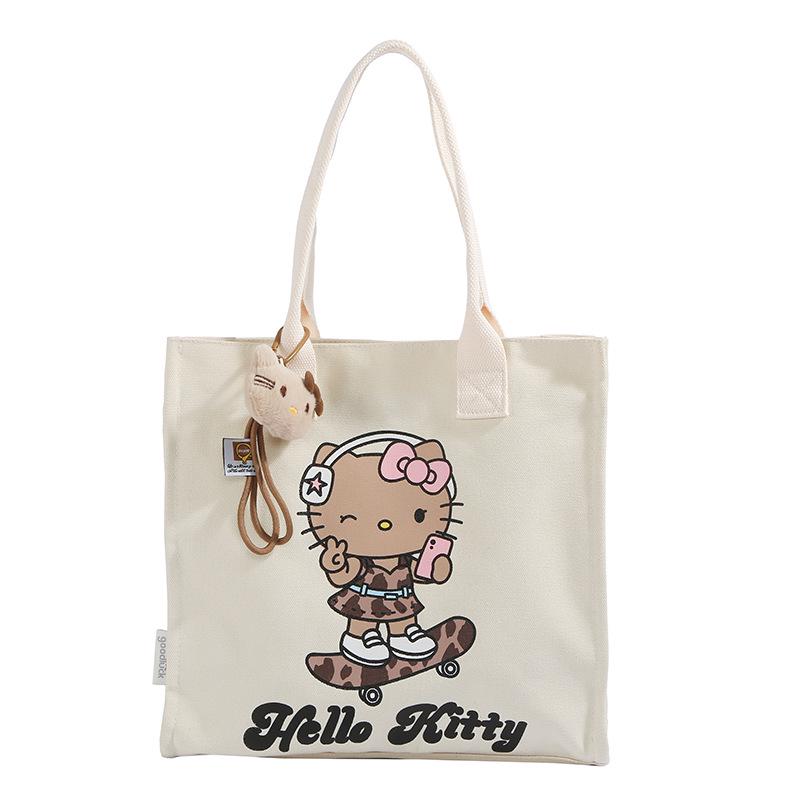 Korean Lazy Style Large Canvas Tote Bag - Fashionable, Versatile, High-End Women's Commuter Shoulder Bag