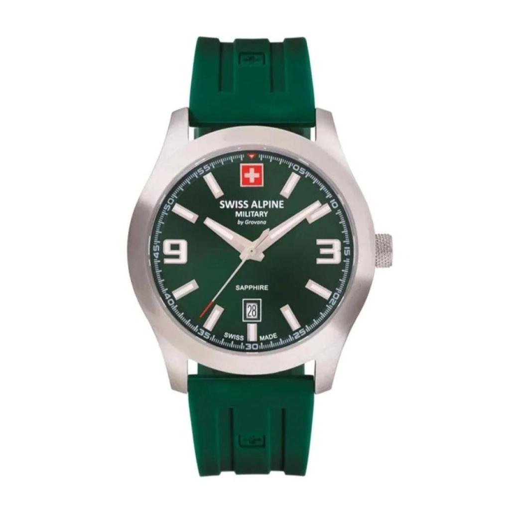 

Швейцарський Альпійський Військовий Бойовий Pro Гумовий Ремінець Зелений Циферблат Кварцовий 7056.1834 100М Чоловічий Годинник зелений