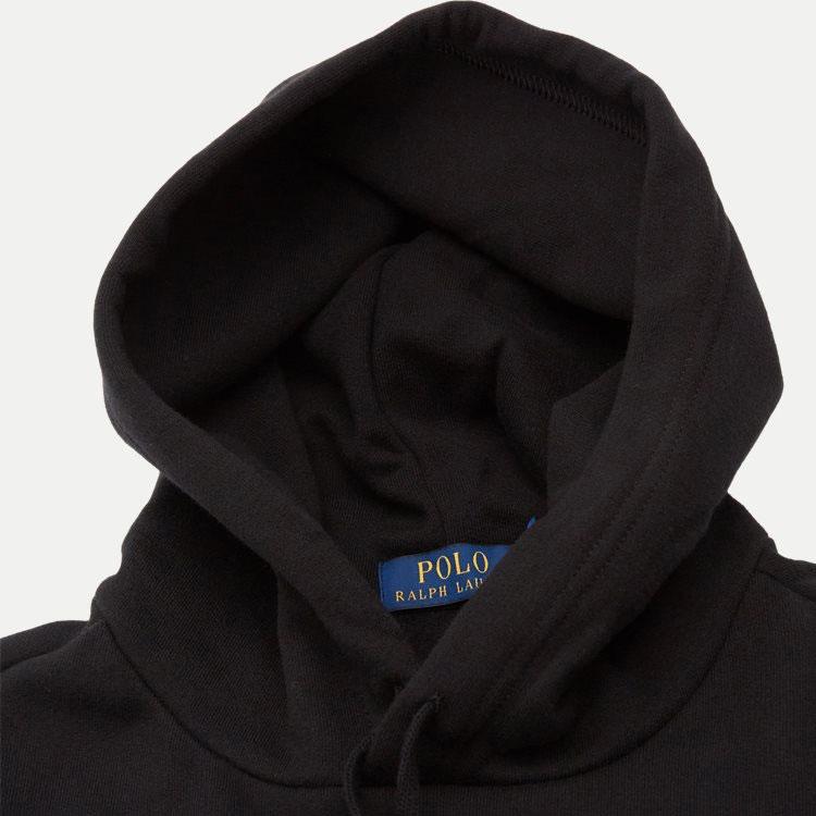 Polo Ralph Lauren Solid Color Hooded Pullover Casual Sweatshirt Men sweatshirt Black 710917886-006