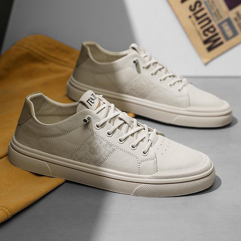 

Men s shoes Korean version winter sports shoes non-slip, wear-resistant and breathable 2024 sports shoes men s trend board shoes casual 44 абрикосовий