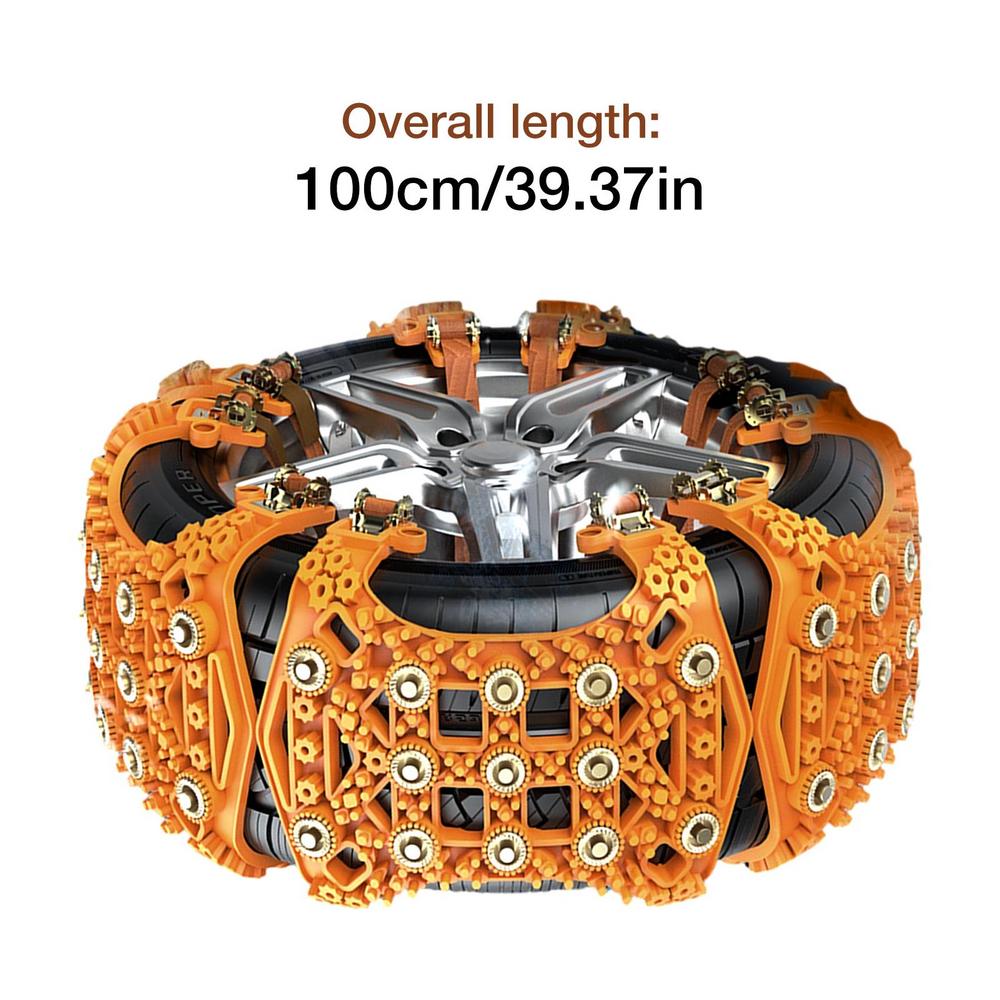 

6 шт. Автомобильные цепи противоскольжения, противоскользящие цепи для колес, цепи противоскольжения, наружные аварийные цепи для грязевых дорог, автомобильные аксессуары жёлтый