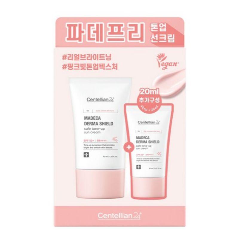 

Centellian24 Madeca Derma Shield Безопасный Tone-Up солнцезащитный крем SPF50+ PA++++ 40 мл + 20 мл Набор-дуэт Осветляющая УФ-защита для сияющей кожи