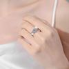 Jewelry Three GRA Certified 2CT VVs1 Moissanite S925 Sterling Silver Ring Wedding Engagement for Women