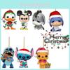 Festive 3.1in Acrylic Christmas Stitch Winnie Pendant Xmas Tree Decoration
