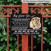 2D Flat, 1pc "My Dear Son" Aluminium Sign 8x12 Inch - Lion & Cub Design, Father To Son Love Quote, Gift for Son From Dad, Birthday & Graduation Wall