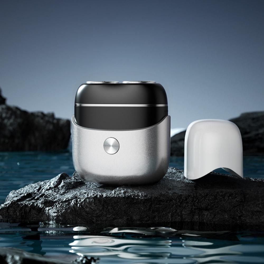 Magnetic Head Portable Rotating Razor Rotating Design Beard Razor Shaving Machine Household Use