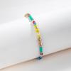 European and American simple fashion beach Bohemian style personality contrast color beaded ladies anklet