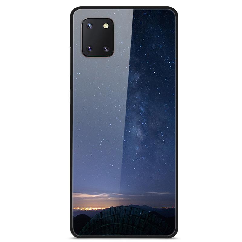 For Coque Samsung Note 10 Lite Case Tempered Glass Planet Space Cover for Samsung Galaxy Note10 Lite Case S10 Lite Glass Case