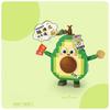 Creative Nanobrick Cartoon Fruit Micro Diamond Block Avocado Peach Orange Banana Building Brick Educational Toy For Kids Gifts