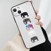 Cute Baby Elephant Phone Case For iPhone 17 Pro Max 14 13 12 11 15 16 Pro Max Mini 16 15 Plus 16e 17 Air Cover