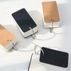 Portable White DIY Blank Note Cards with Iron Ring