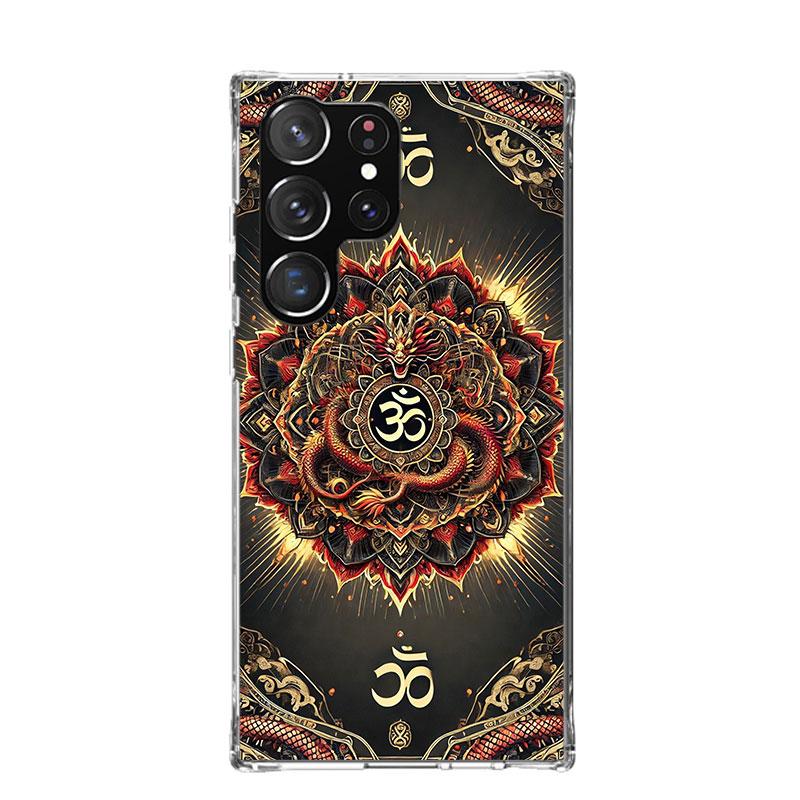 Mandala Chakra Insist Yoga Phone Case For Samsung Galaxy S26 S25 Edge S24 S23 FE S22 Ultra S21 Plus S20 + Fundas Cover Coque Gal