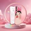 fashion Cute girl funny Phone Case Glass TPU Smartphone Case for Samsung Galaxy S26 S25 S24 S23 S22 FE Ultra Plus coque Funda