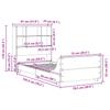 Solid Wood Bed without Mattress Wax Brown 75 x 190 cm Pine Wood