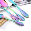JANKNG 304 Stainless Steel Flatware Set Rainbow Dinnerware Set Gold Knife Fork Spoon Dinner Set Luxury Cutlery Silverware Set