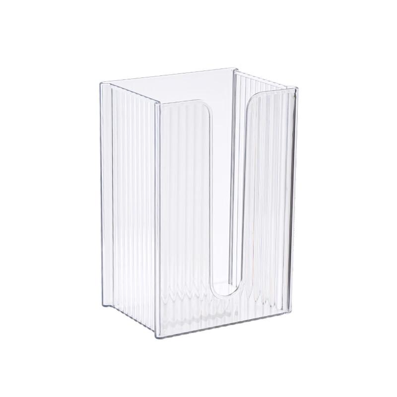 Punch-Free Wall-Mounted Transparent Tissue Box