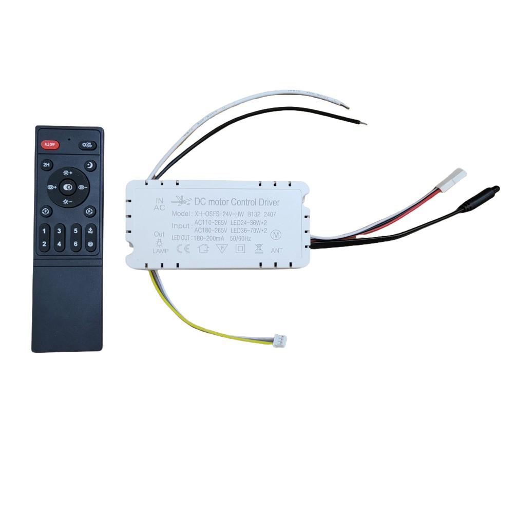 6-Speed Remote Controller Ceiling Fan Remote Control Customizable Lighting