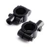 2pcs Black Rearview Mirror Adapter 10mm Thread Mirror Thread Holder Clamp  For Autobike