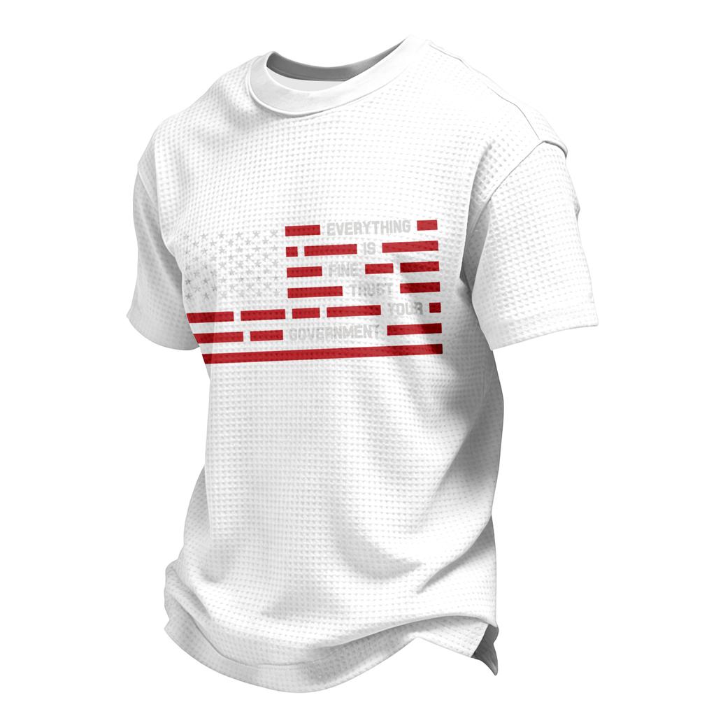 USA Anniversary Men's Casual Letter Print Long-Sleeve Sweatshirt