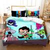 Cartoon Teen Titans Go Comfortable Duvet Quilt Cover Pillowcase Bedding Set Children Bedroom Decoration Home Textile