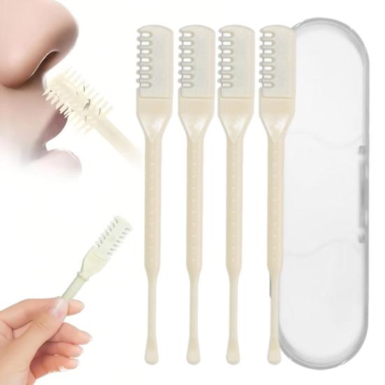 Nose Hair Trimmer 2-in-1 Nose Hair Cutter & Ear Picker Double-Sided Nostril Hair Remover Tool for Men Women