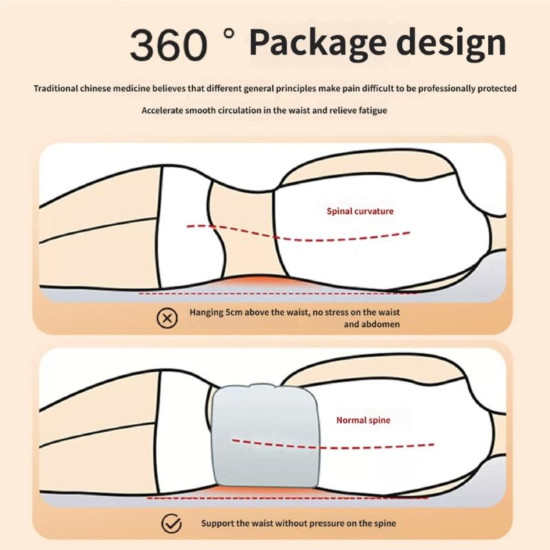 Surround Comfortable Waist Pillow Offering Even Support and Pressure Relief for Nightly Rest