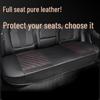 Universal Four Seasons Leather Car Seat Cover - Summer Backless, Rear Seat, Single Cushion.