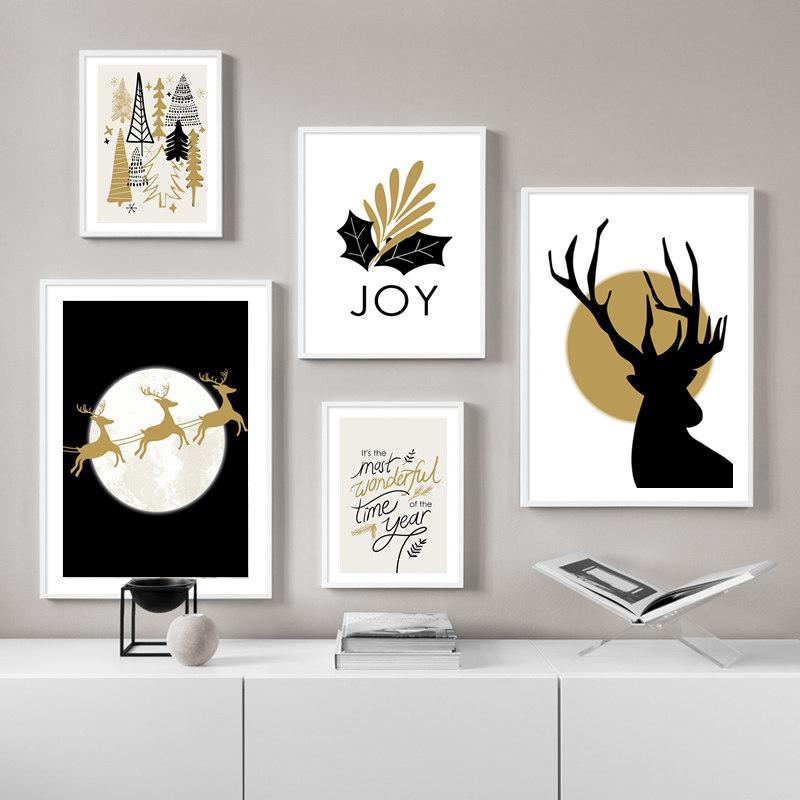 

Рождественские лоси, лоси, настенные картины, скандинавские плакаты и гравюры, лесные цитаты, картины, фрески в гостиной