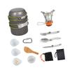 Outdoor Gas Burners Stove Tourist Pots Set Outdoor Cooking Utensils Camping Cookware Kits Folding Utensils Stove Set