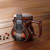 Guitar Water Cup Creative Ceramic Coffee Mugs Funny Gift Mug High Temperature Exquisite High-end Home Decor Mug Cup With Lid