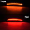NSLUMO Amber Red LED Side Marker Light for Do-dge Charger 2015 2016 2017 2018 2019 2020 2021 2022 Smoke Lens Led Side Marker Lights Front & Rear Sit