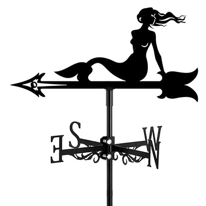 Outdoor Garden Iron Art Weather Vane Ornament - Cross-Country Craft