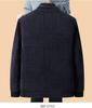 Men's Woolen Winter Coat with Fleece Lining and Thick Insulation - Ideal for Middle-aged and Elderly.
