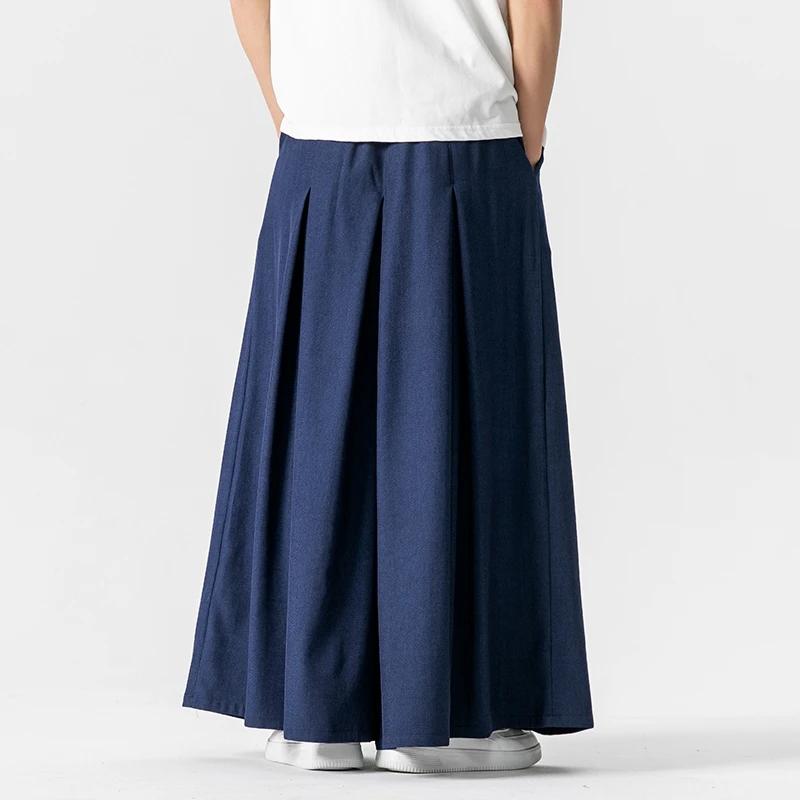 Frühling Sommer Männer Vintage Breite Bein Hosen Männer Harajuku Casual Harem Hosen Männlichen Streetwear Jogging Frauen Rock Hosen