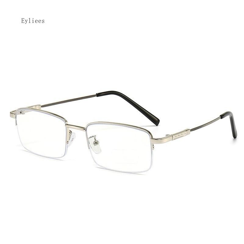 Classic Half Frame Reading Glasses Men Women Fashion Rectangle Presbyopic Eyeglasses Business Hyperopia Anti Blue Light Glasses