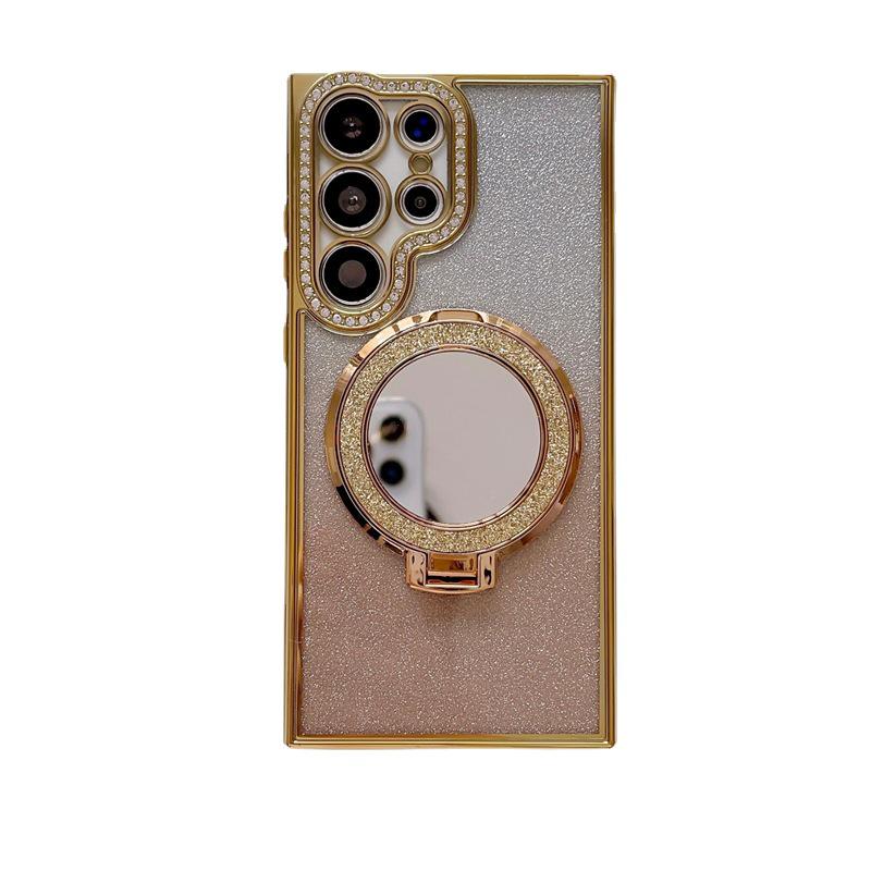 Samsung S26 Ultra Rhinestone Glitter Magnetic Phone Case Stand: Anti-drop, Soft, New