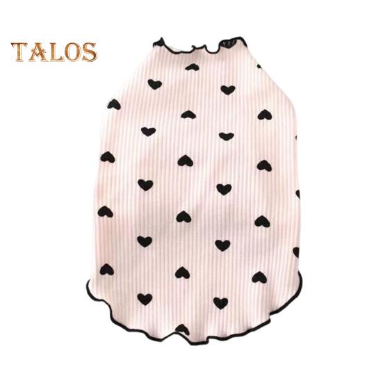 

Одежда для собак средних и маленьких собак, кошек, летняя и осенняя рубашка с принтом в виде сердца для щенков, растягивающаяся одежда с длинными рукавами для чихуахуа, шнауцера XS розовый