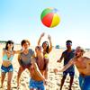 Regenbogenfarbener aufblasbarer Strandball 24 30 36cm Spielzeug Schwimmbadball Outdoor-Spielzeug